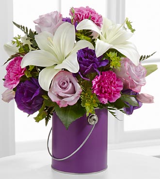 The Color Your Day With Beauty Bouquet - VASE INCLUDED
